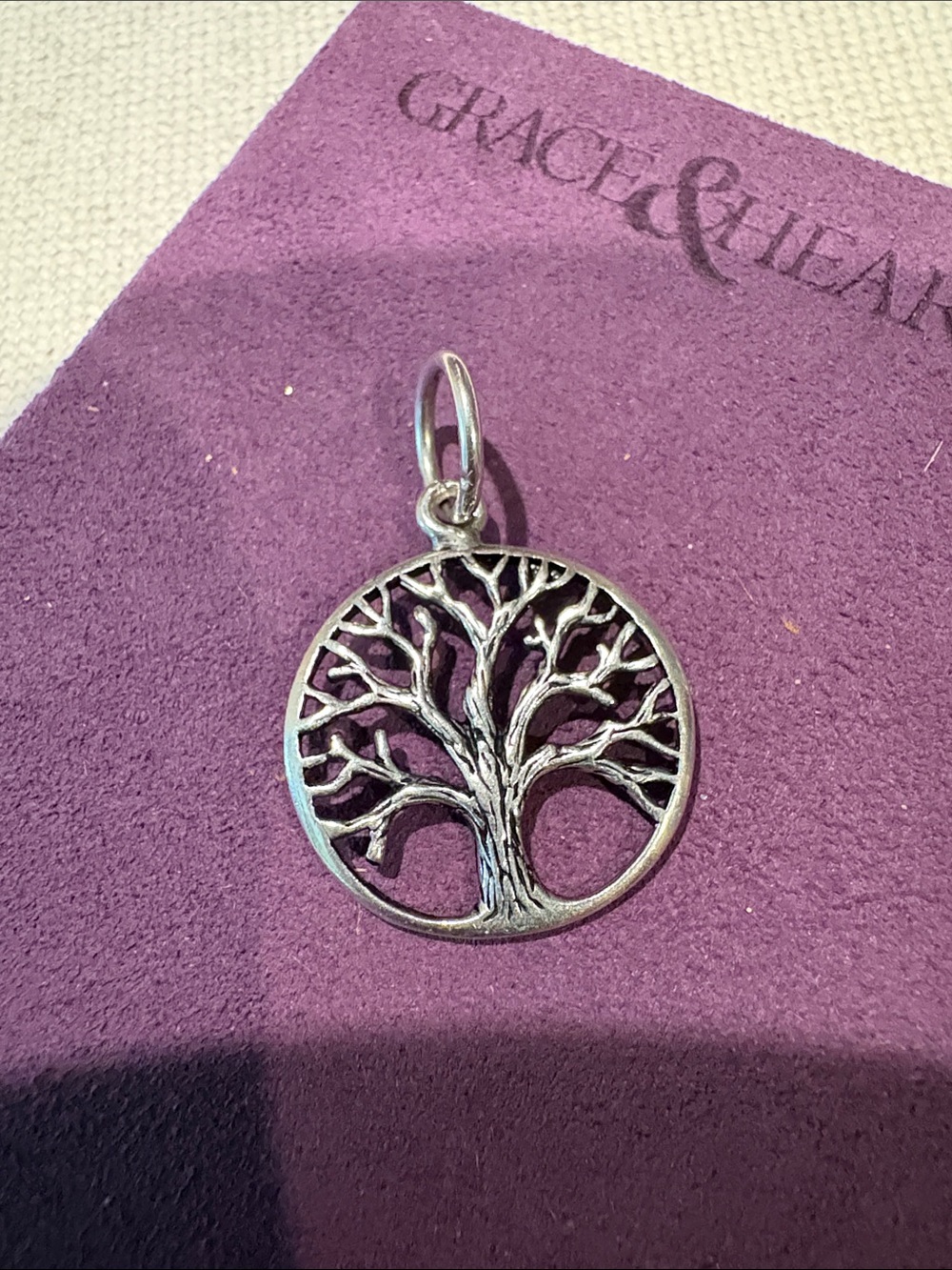 Grace & Heart .925 Sterling Silver Tree of Life Pendant - Silver - Picture 2 of 3